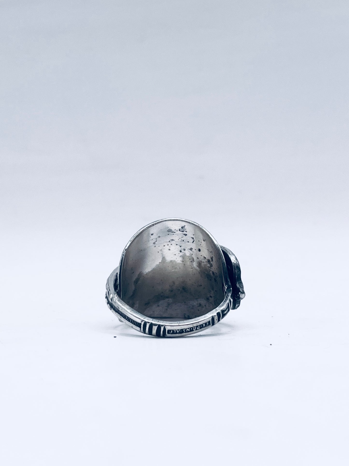 Anello Artigianale Mod. INTERO SUPER DECORATO  Realizzato con intero Antico Cucchiaino in Argento (Prima Metà del ’900)