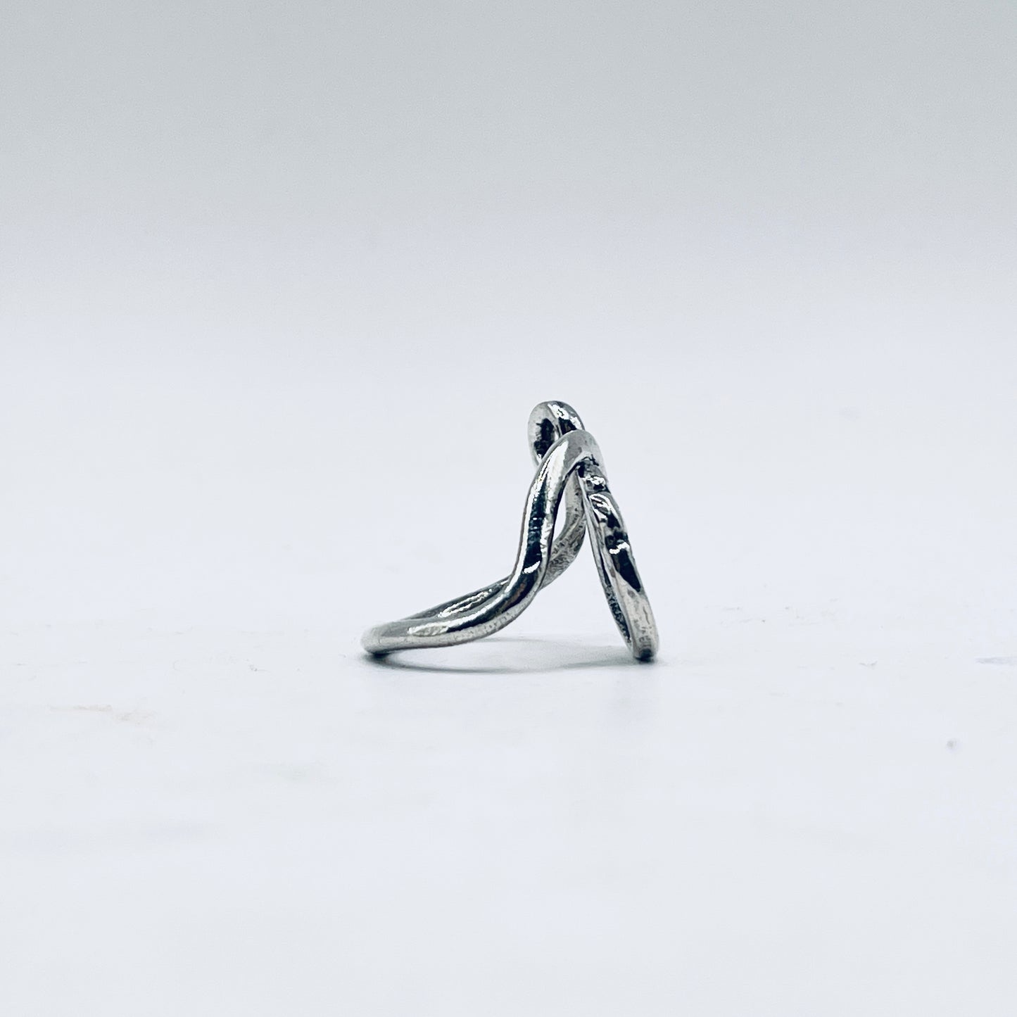 Anello Artigianale FIORE02 Realizzato con Antica posata in Argento (Prima Metà del ’900)