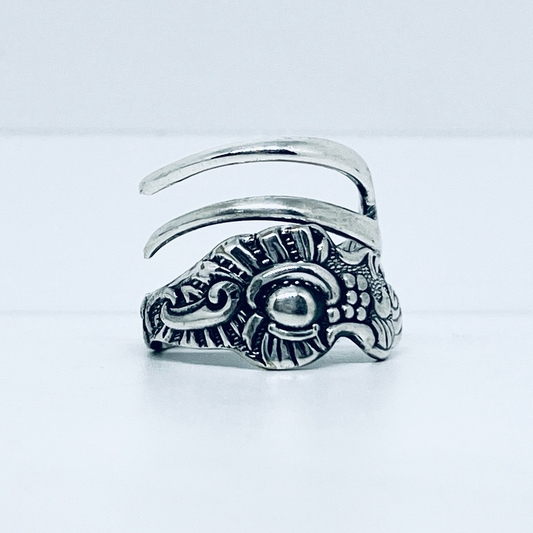 Anello Artigianale Mod. FORCHETTINA Realizzato con intera antica forchettina in Argento (Prima Metà del ’900)