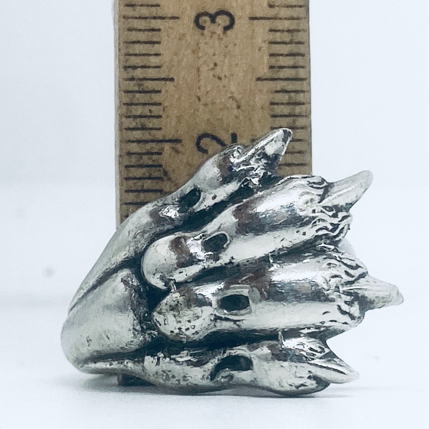 Anello Artigianale ZAMPA02 Mod. PINZETTA  Realizzato con Antica posata in Argento (Prima Metà del ’900)