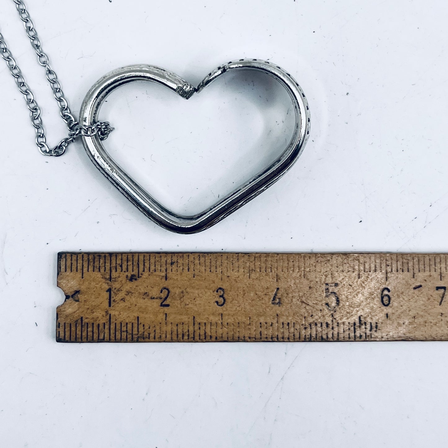 Pendente Artigianale Mod. CUORE Realizzato con Antica Posata in Argento (Prima Metà del ’900)