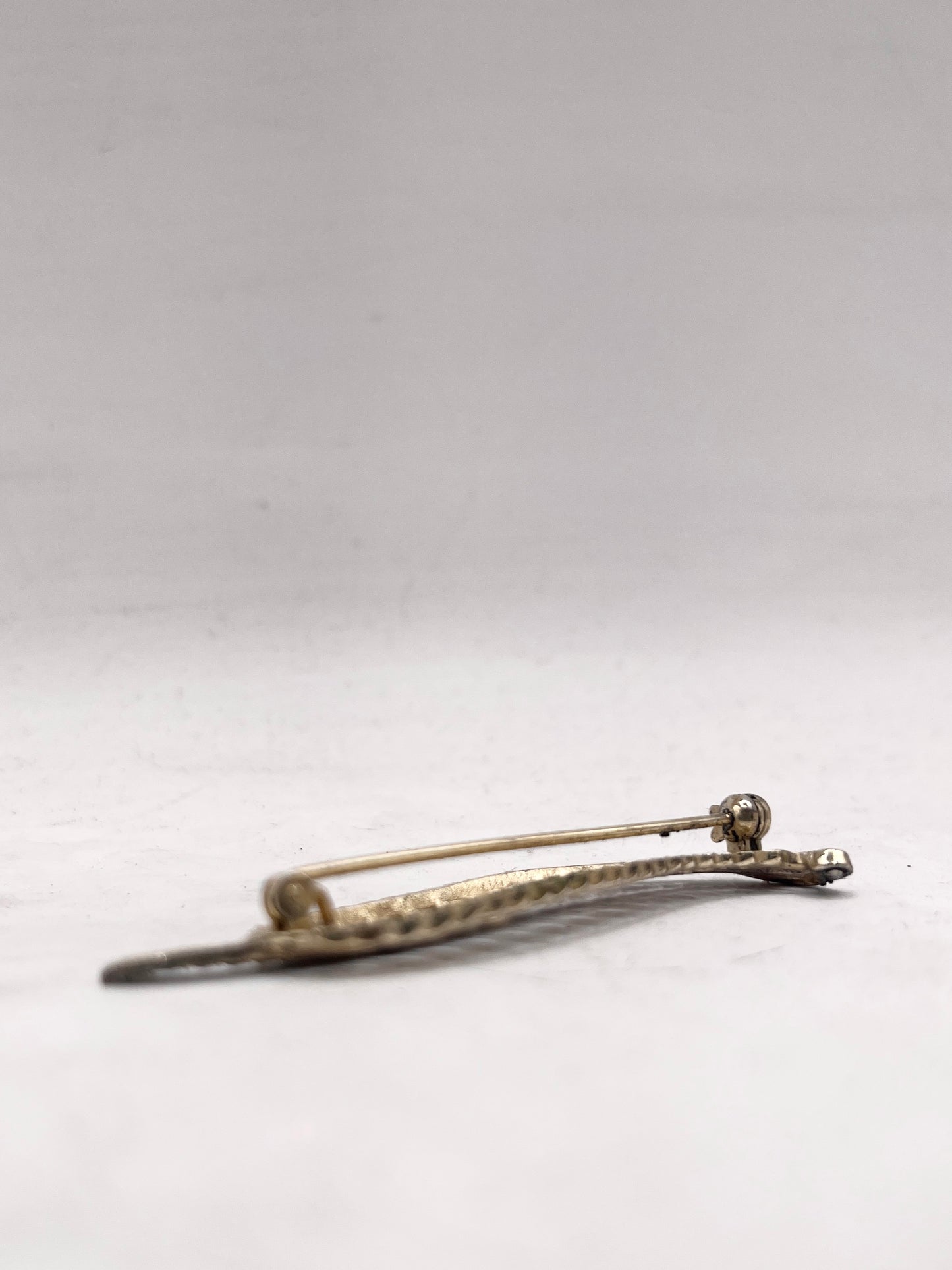 Anello Artigianale SPILLA FELCE Mod. SPILLA FILIGRANA e MARCASSITI Realizzato con Antica spilla in Argento (Prima Metà del ’900)