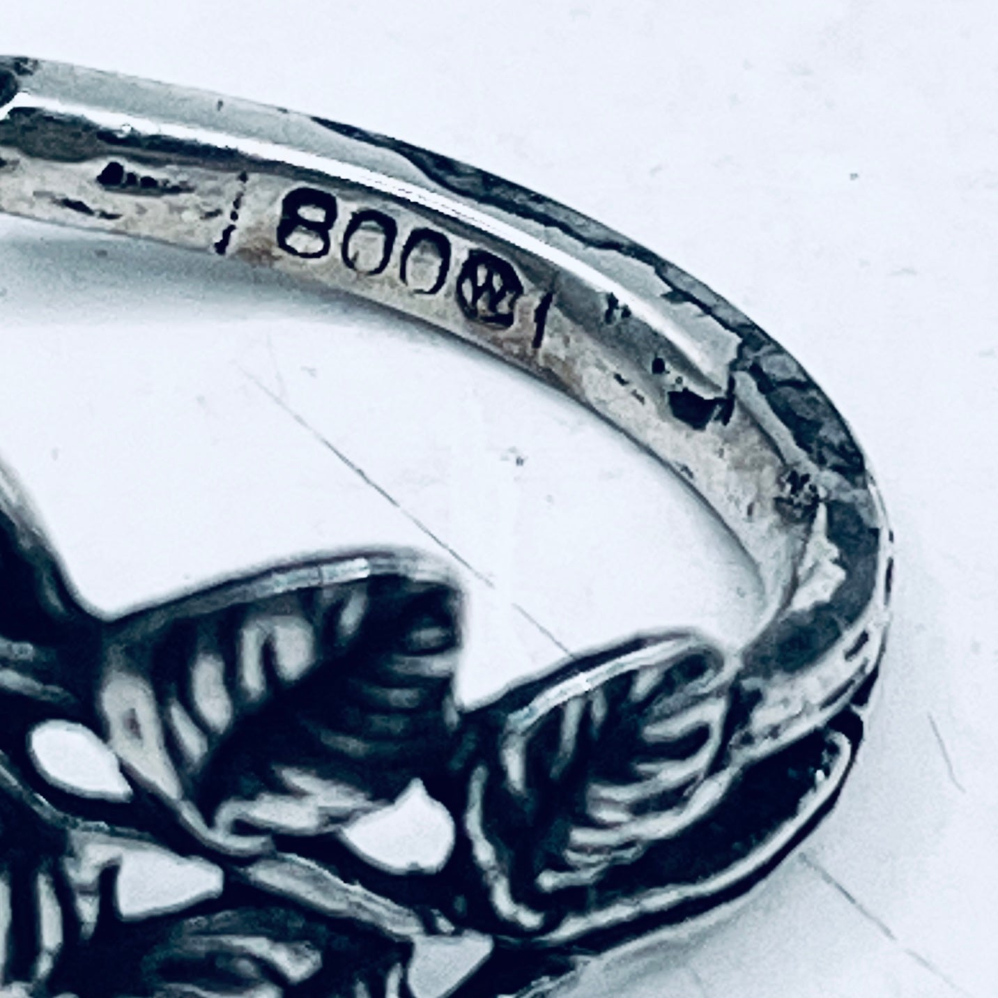 Anello Artigianale + Pendente (in omaggio) ROSA DI HILDESCHEIM Mod. CLASSICO  Realizzato con Antica posata in Argento (Prima Metà del ’900) (Copia)