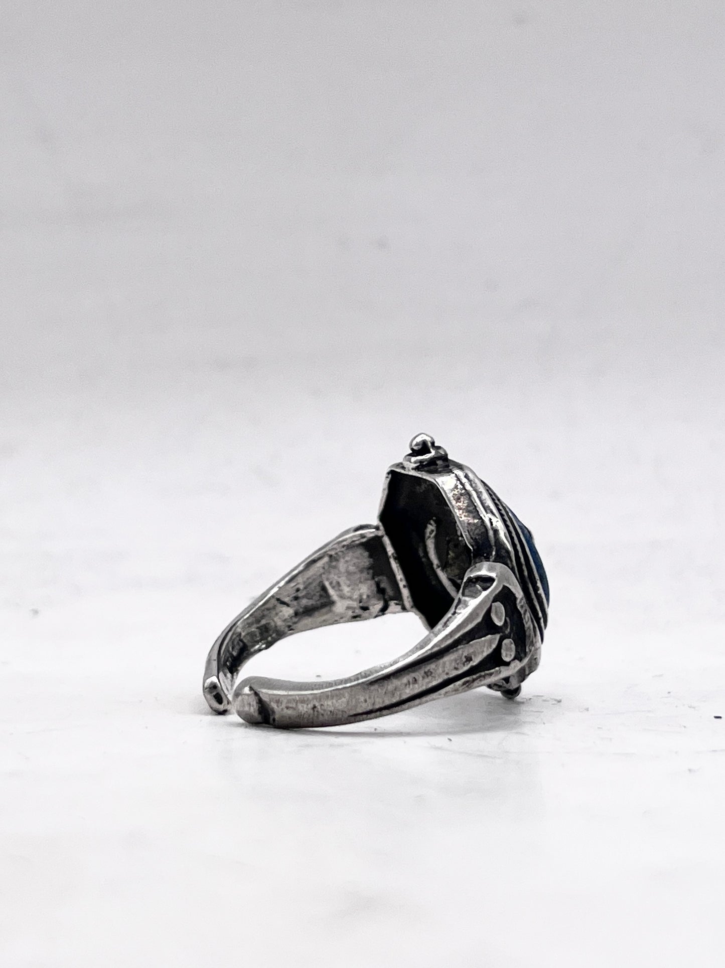 Anello Artigianale SPILLA ROSA DEI VENTI  Mod. SPILLA Realizzato con Antica spilla in Argento (Prima Metà del ’900)