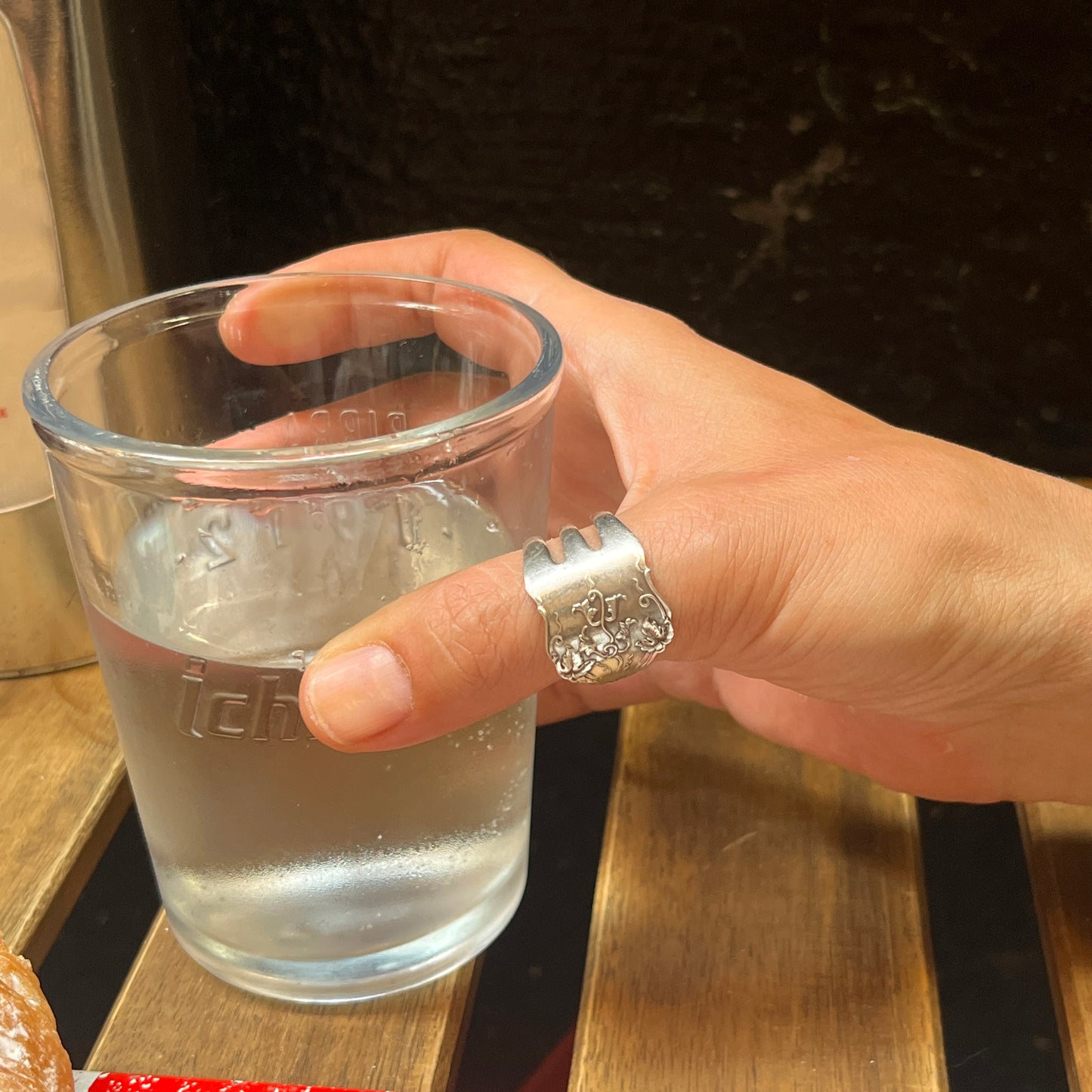 Anello Artigianale Mod. FORCHETTA  Realizzato con Antica posata in Argento (Prima Metà del ’900)