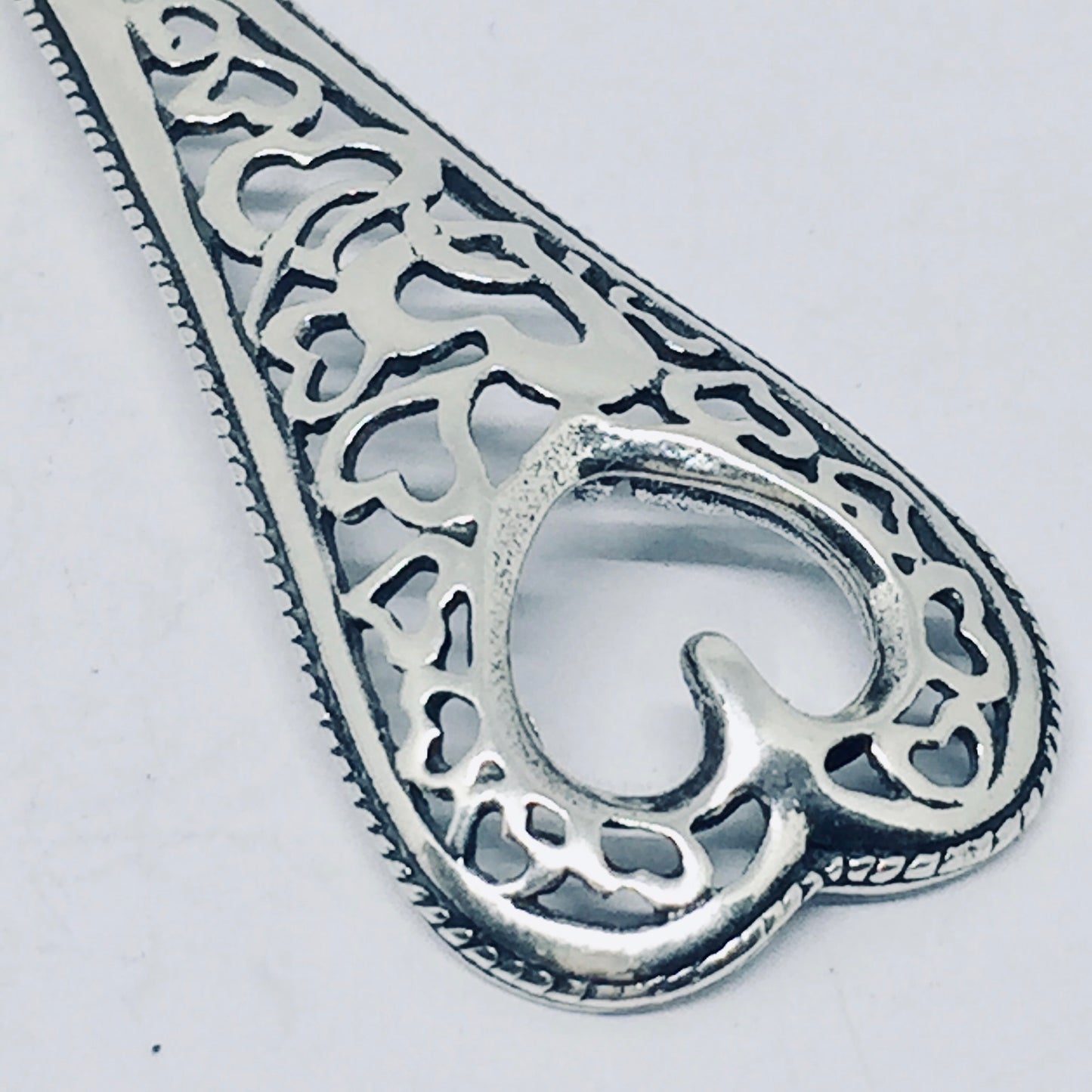 Anello Artigianale CUORI TRAFORATI Mod. CLASSICO/SPIRALE  Realizzato con Antica posata in Argento (Prima Metà del ’900)