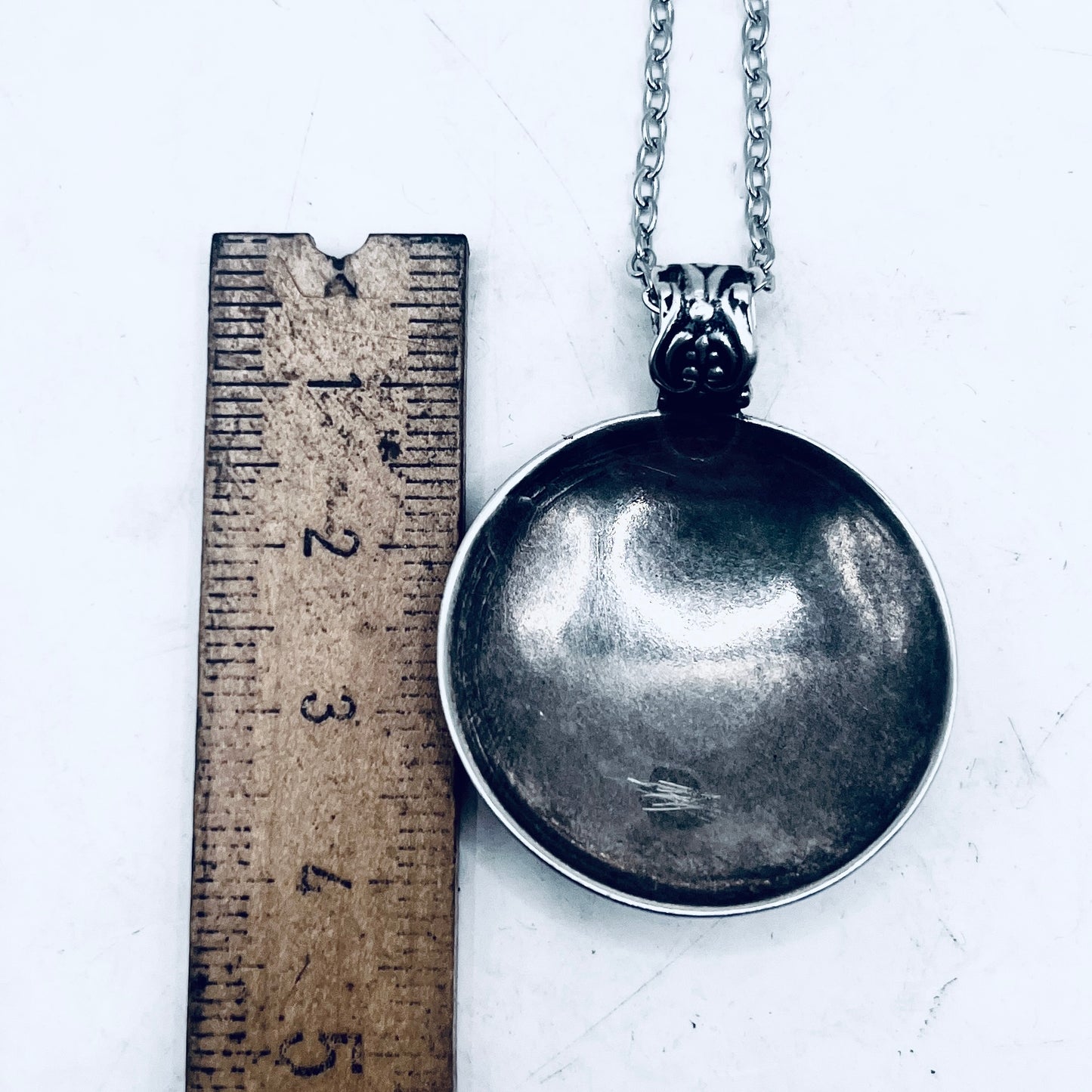 Anello Artigianale + Pendente (omaggio) SANTIAGO Mod. CLASSICO  Realizzato con Antica posata in Argento (Prima Metà del ’900)