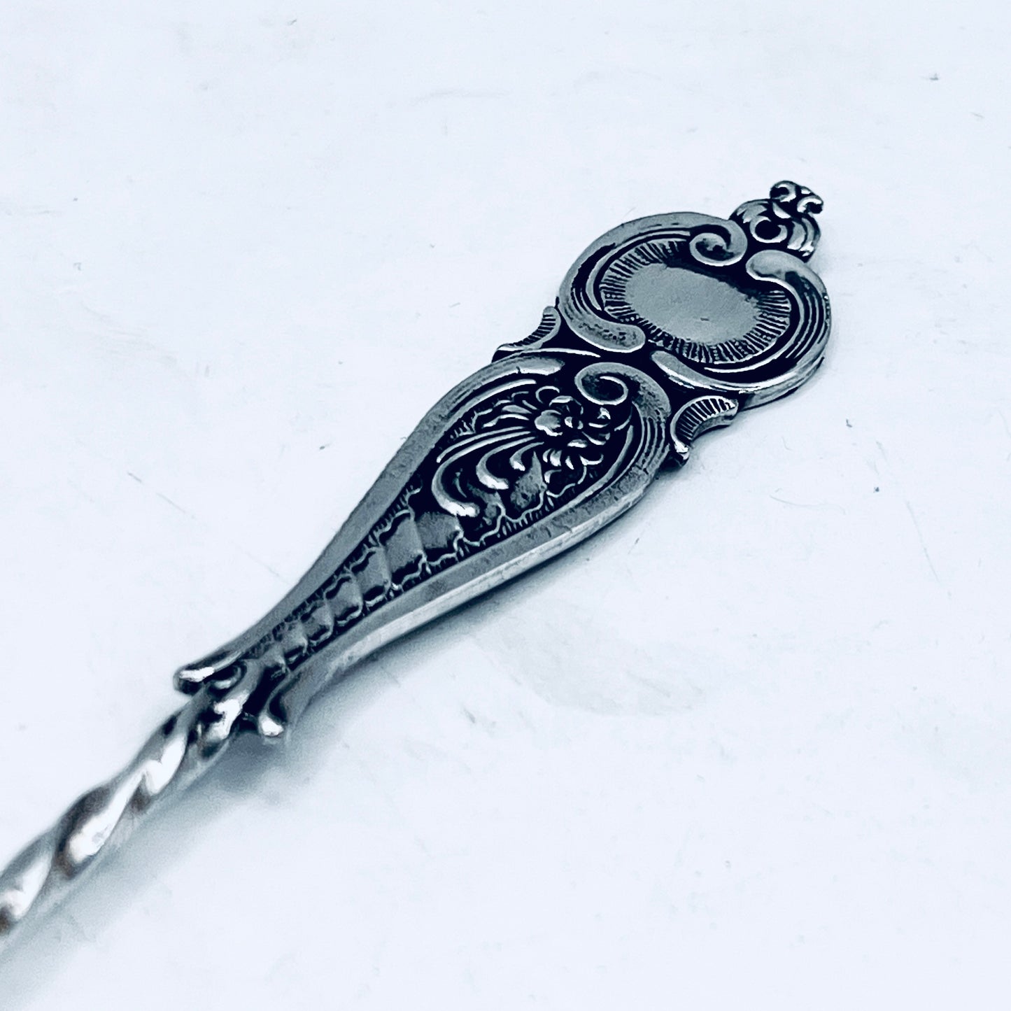 Anello Artigianale Mod. CLASSICO  JUGENDSTIL Realizzato con Antica posata in Argento (Prima Metà del ’900)
