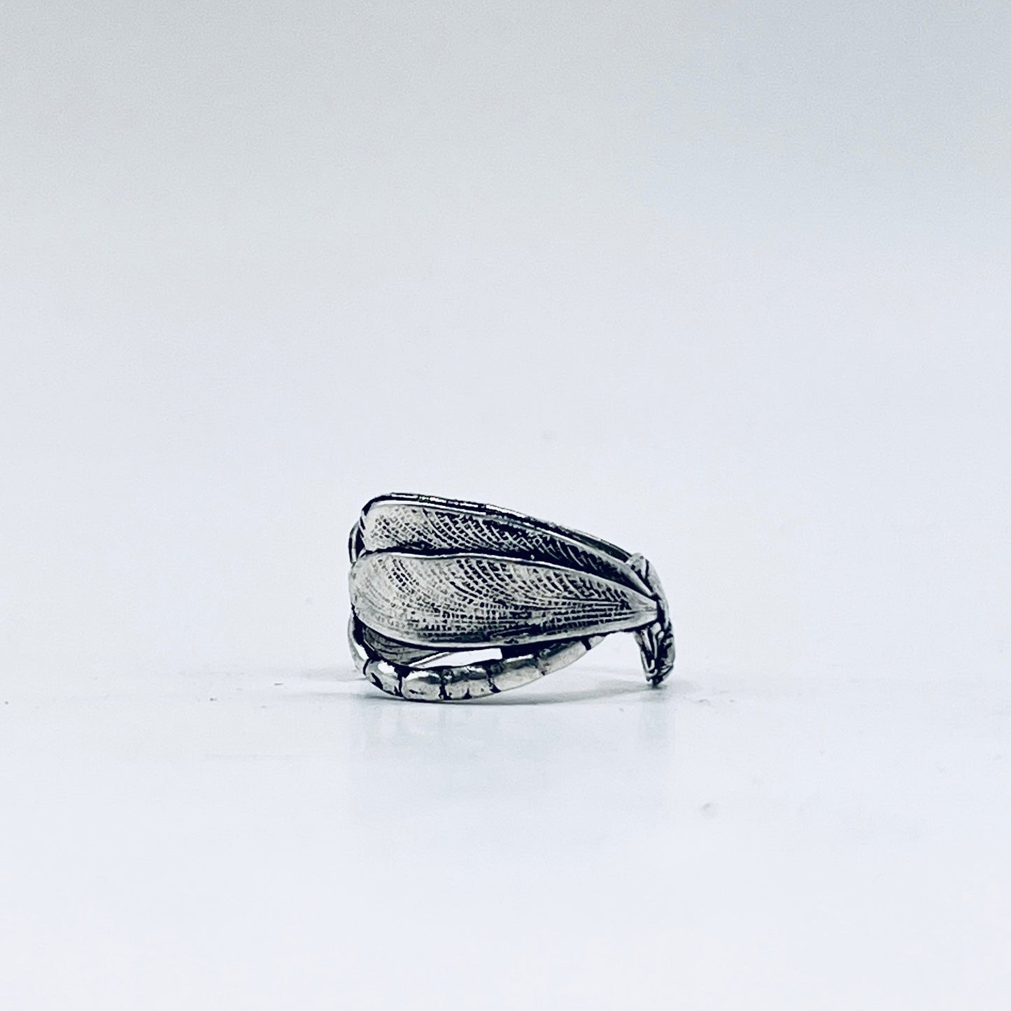 Anello Artigianale LIBELLULA  Mod. SPILLA Realizzato con Antica spilla in Argento (Prima Metà del ’900)