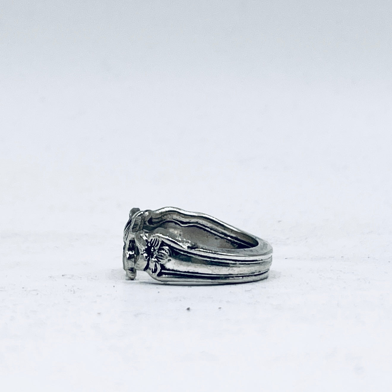 Anello Artigianale FEDINA ZAGARA Mod. CLASSICO  Realizzato con Antica posata (Prima Metà del ’900)