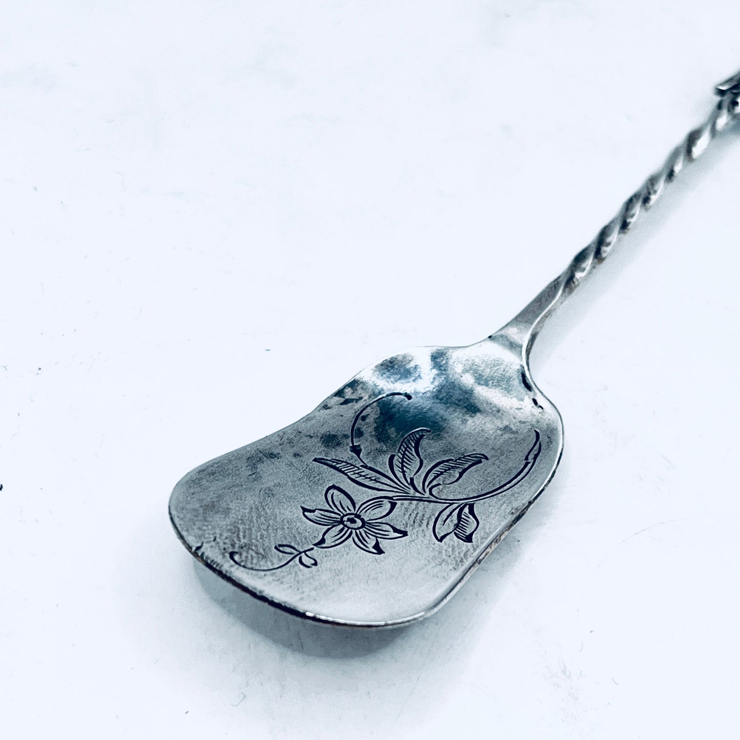 Anello Artigianale Mod. PALETTA  JUGENDSTIL Realizzato con Antica posata in Argento (Prima Metà del ’900)