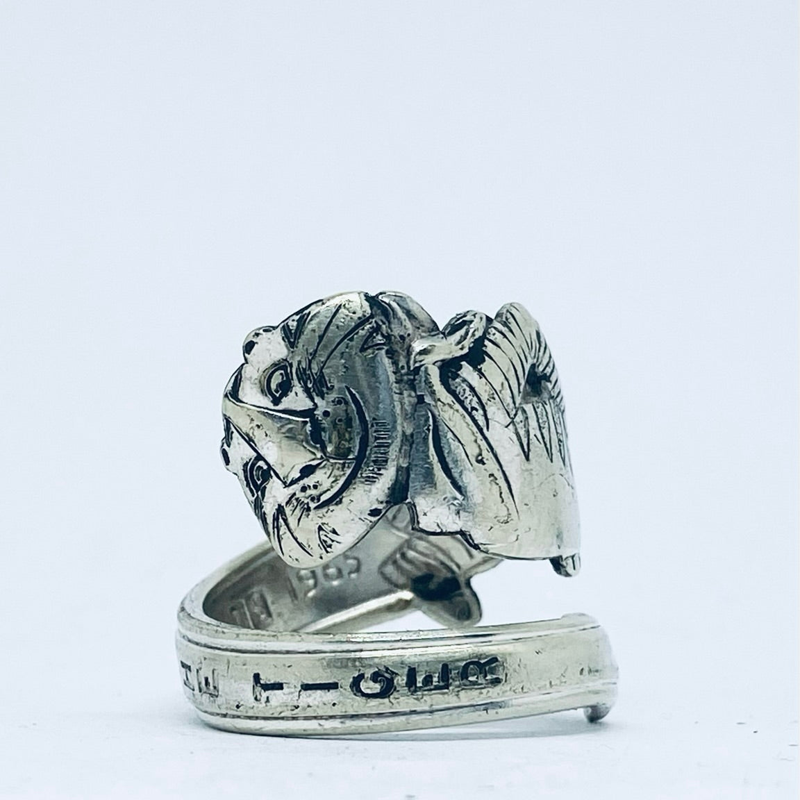 Anello Artigianale TONY THE TIGER Mod. SPIRALE  Realizzato con Antica posata in Argento (Prima Metà del ’900)