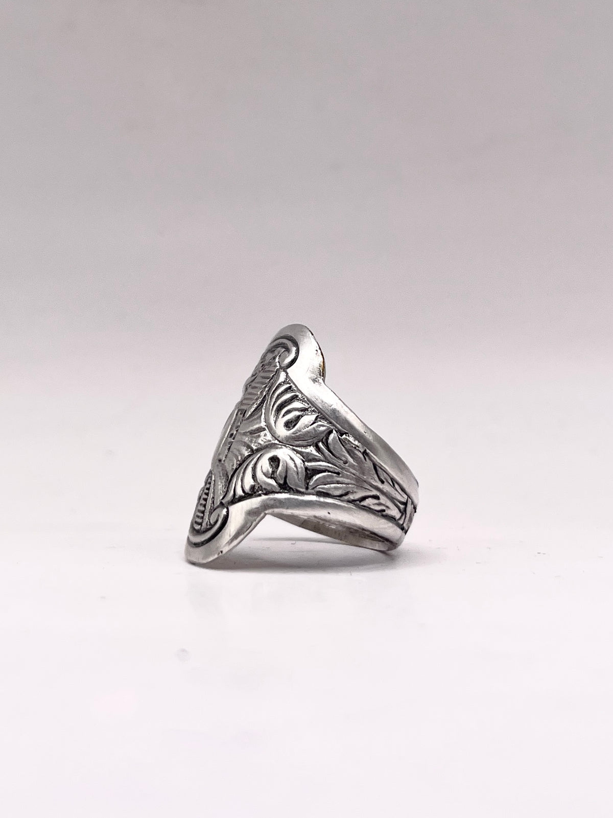 Anello Artigianale MULINO A VENTO  Mod. CLASSICO Realizzato con Antica posata in Argento (Prima Metà del ’900)