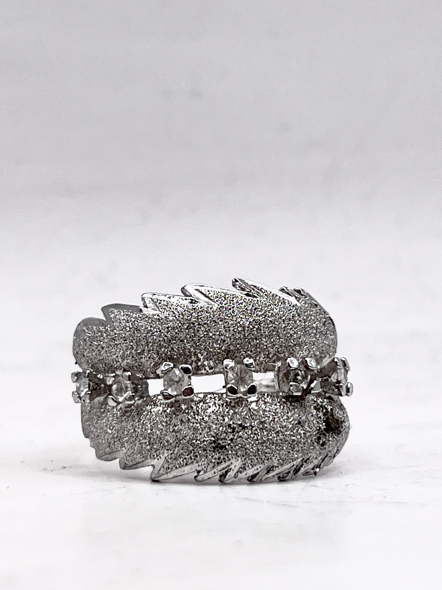 Anello Artigianale SPILLA BRINA Mod. SPILLA Realizzato con Antica spilla in Argento (Prima Metà del ’900)