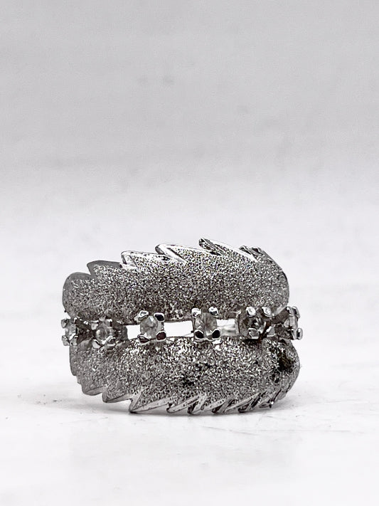 Anello Artigianale SPILLA BRINA Mod. SPILLA Realizzato con Antica spilla in Argento (Prima Metà del ’900)