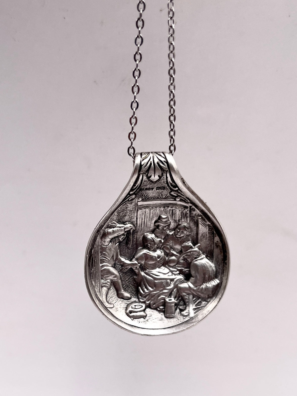 Anello Artigianale MULINO A VENTO  Mod. CLASSICO Realizzato con Antica posata in Argento (Prima Metà del ’900)