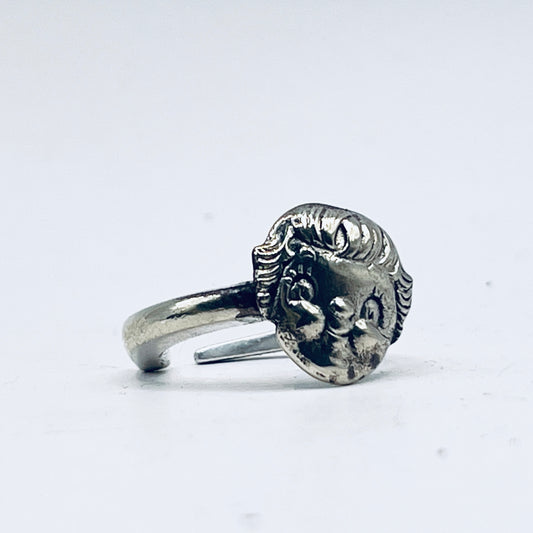 Anello Artigianale SUSANNA Mod. REBBI Realizzato con Antica posata in Argento (Prima Metà del ’900)