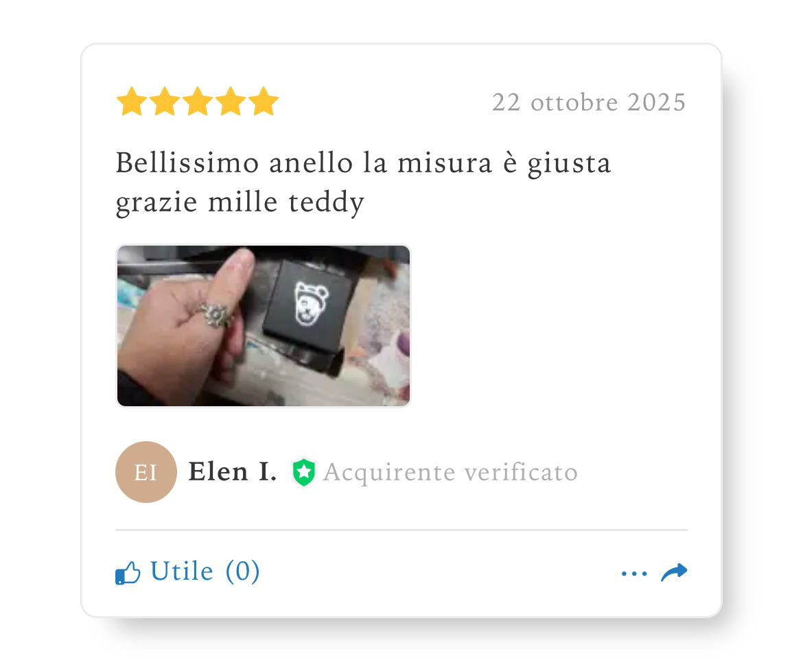 Anello Artigianale GIRASOLE Mod. SPILLA Realizzato con Antica spilla in Argento (Prima Metà del ’900)